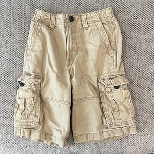 kids boys kaki shorts